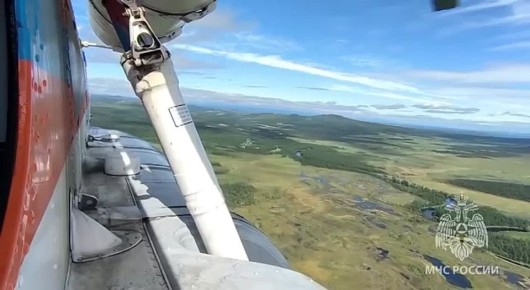 Останки Ми-8Т найдены в 130 км к северо-востоку от Охотска