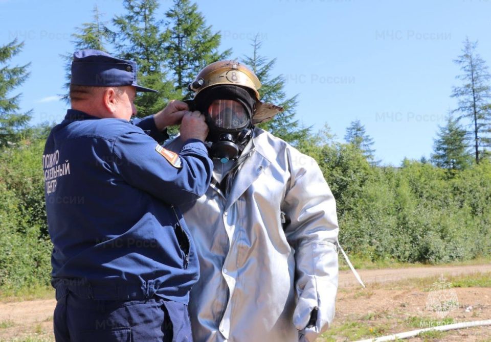 17 июля прошло плановое пожарно-тактическое учение на территории резервуарного парка «Аэрофьюэлз Магадан» в поселке Сокол