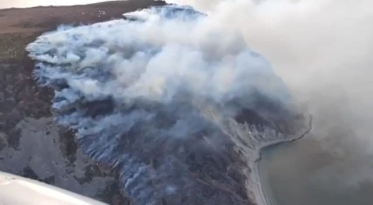 В Магаданской области горит остров Недоразумения
