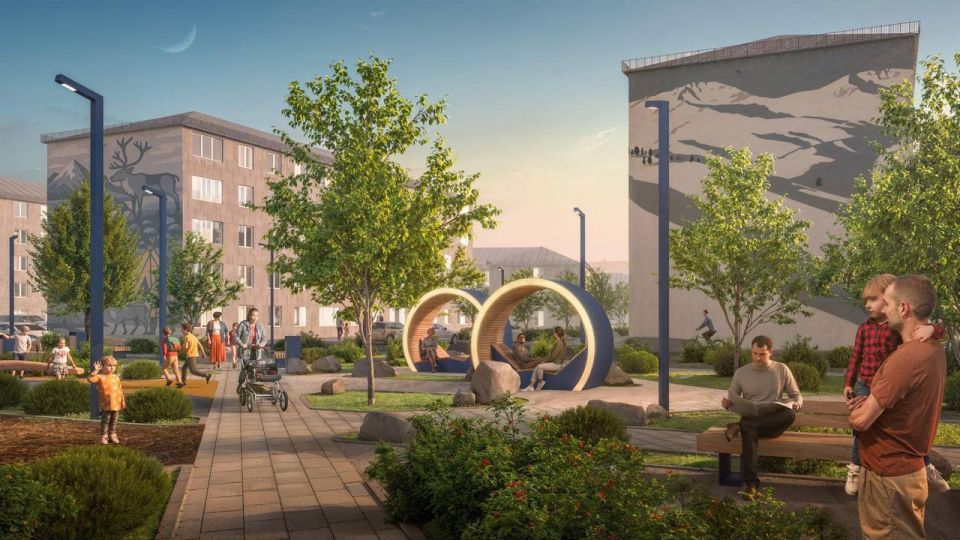 В Магаданской области продолжают системное благоустройство муниципальных территорий