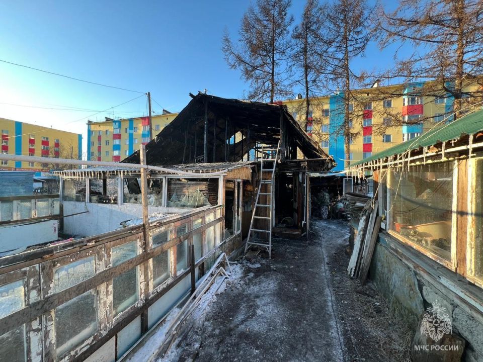 За выходные на Колыме сгорели две бани