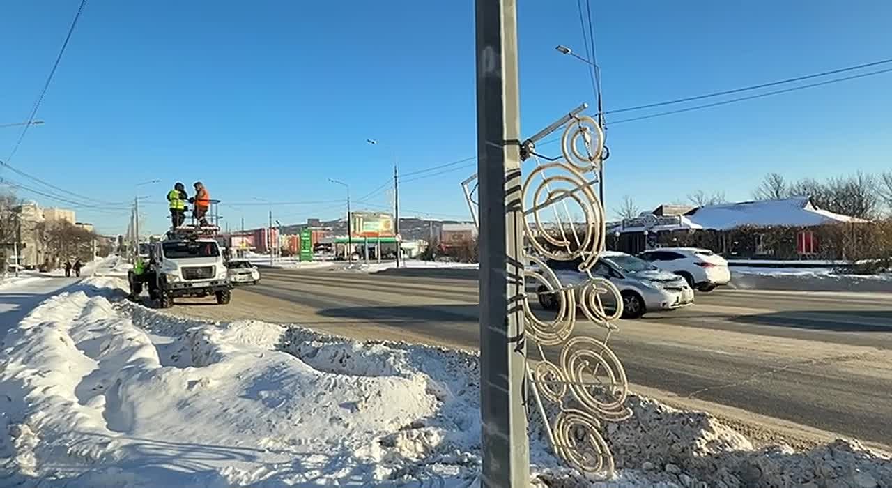Магадан готовится к Новому году!