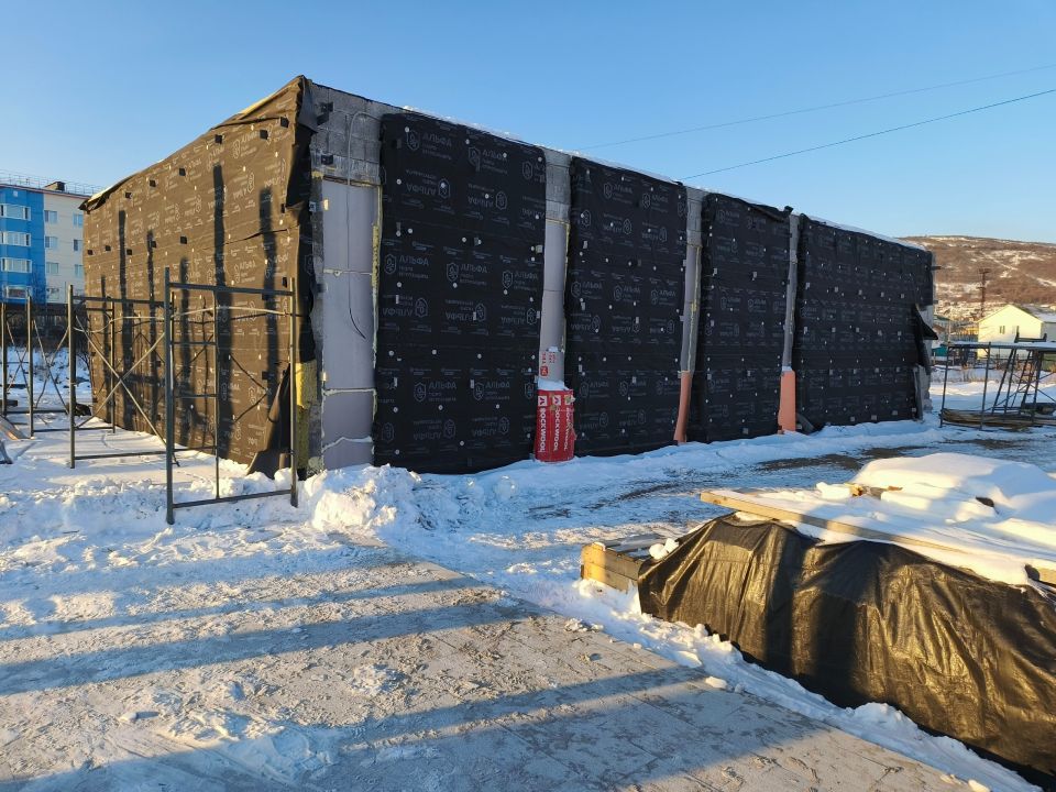 Продолжается благоустройство Магаданской площади в городе Магадане