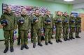 Еще одну группу новобранцев в рамках осеннего призыва-2025 проводили сегодня из Магаданского военного спортивно-технического центра «Подвиг»