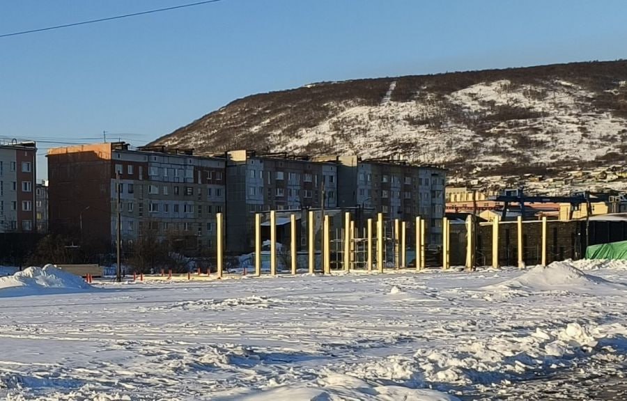 Обновление площади Магаданской завершено на 60% Обновление площади Магаданской завершено на 60%