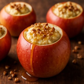 Запечённые яблоки с творогом и мёдом: сладкая находка для диетического десерта