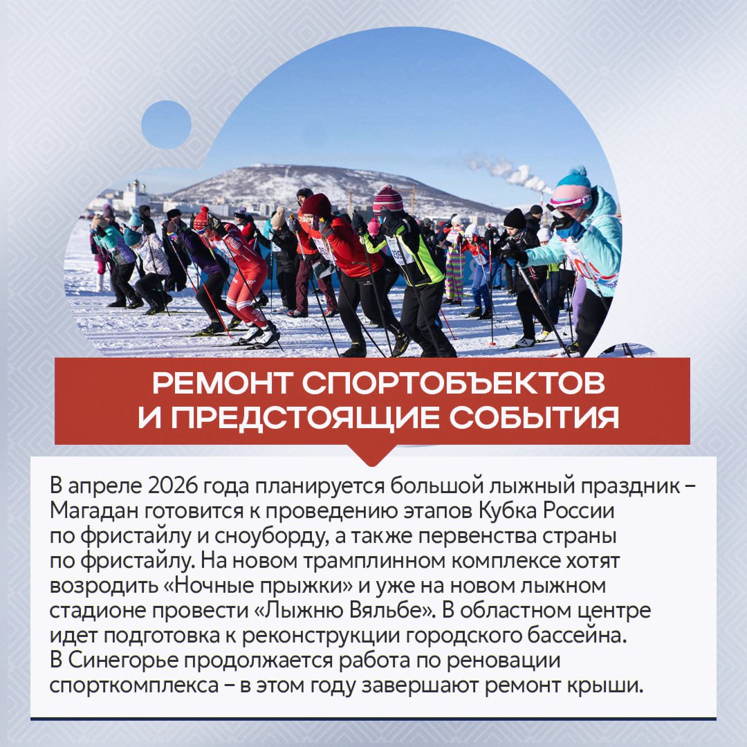 Ряд крупных объектов планируют ввести в эксплуатацию на Колыме в 2026 году Ряд крупных объектов планируют ввести в эксплуатацию на Колыме в 2026 году