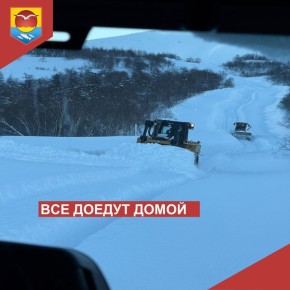 Администрация округа делает всё, чтобы расчистка дороги до села Талон продолжалась