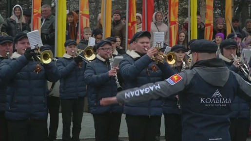 Парад Победы на земле и в воздухе провели колымчане в 2025 году