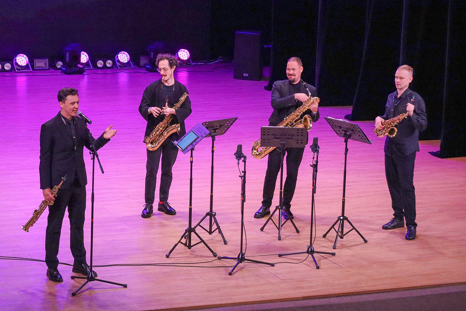 11 марта по приглашению Магаданской областной филармонии впервые на Колыме выступил Российский квартет саксофонистов 11 марта по приглашению Магаданской областной филармонии впервые на Колыме выступил Российский квартет саксофонистов