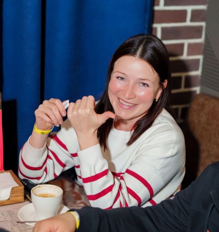 Человек, у которого горят глаза