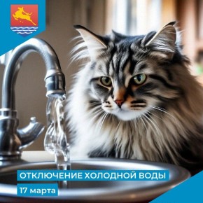 МУП «Водоканал» сообщает, что в связи с производством ремонтных работ 17 марта с 9:30 до 13:30 отключат холодное водоснабжение в домах № 1 на проспекте Карла Маркса, № 21 на улице 2-й Верхней, № 25А на улице 1-й Верхней