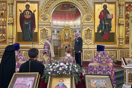 Сергей Носов: От Святейшего Патриарха Московского и всея Руси Кирилла принял орден Русской православной церкви благоверного князя Даниила Московского II степени