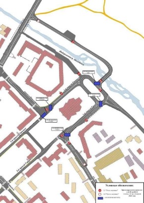 Во время пасхального крестного хода с субботы на воскресенье перекроют движение около Свято-Троицкого кафедрального собора