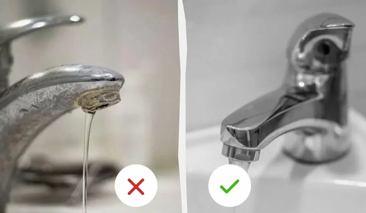 Как избавиться от известкового налета на кране за 30 минут