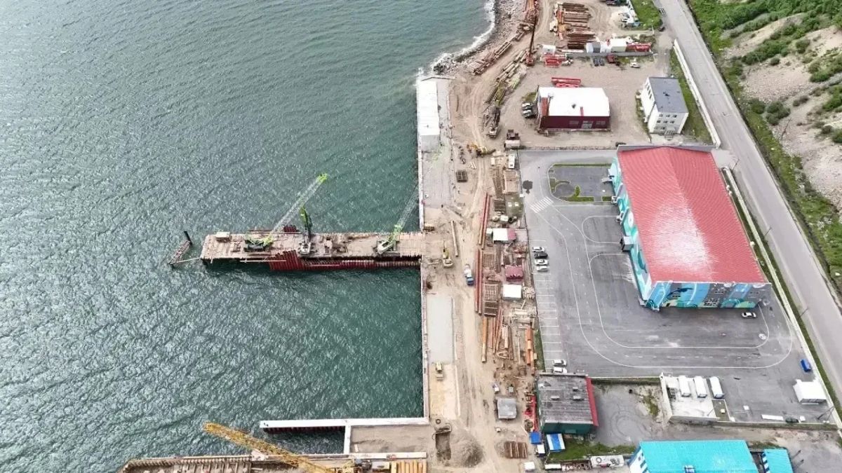 В Магадане продолжается строительство Морского туристического центра В Магадане продолжается строительство Морского туристического центра