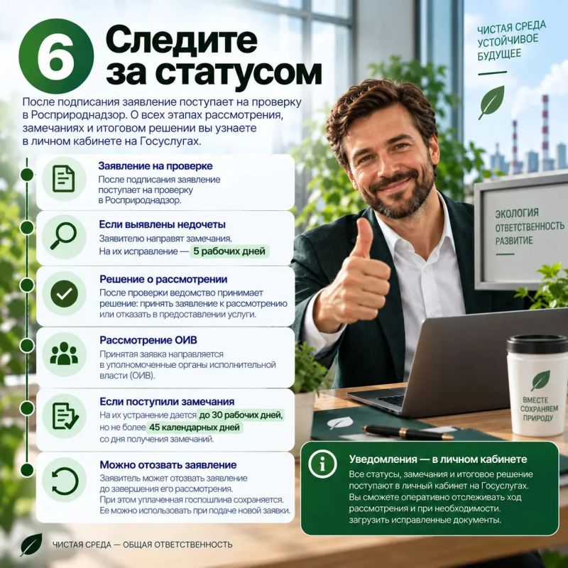 Как получить КЭР через Госуслуги: Росприроднадзор подготовил инструкцию Как получить КЭР через Госуслуги: Росприроднадзор подготовил инструкцию