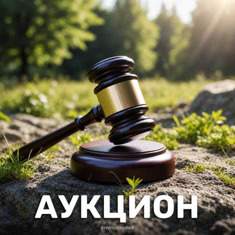 Внимание, аукцион!. Министерство природных ресурсов и экологии Магаданской области уведомляет, что до 30.10.2026 открыт прием заявок на участие в аукционе по предоставлению права пользования участком недр местного значения...
