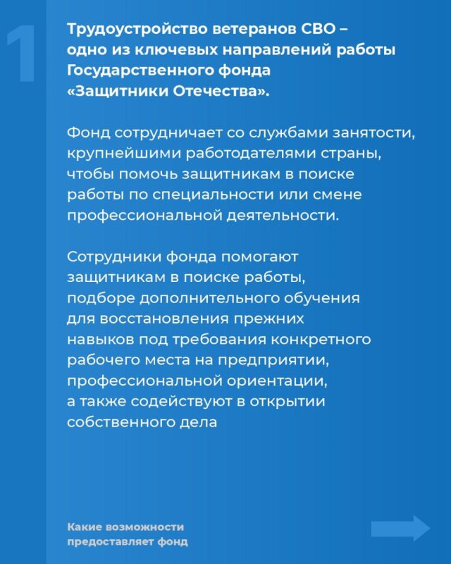 Инструкция: как ветерану СВО трудоустроиться при содействии фонда «Защитники Отечества» Инструкция: как ветерану СВО трудоустроиться при содействии фонда «Защитники Отечества»