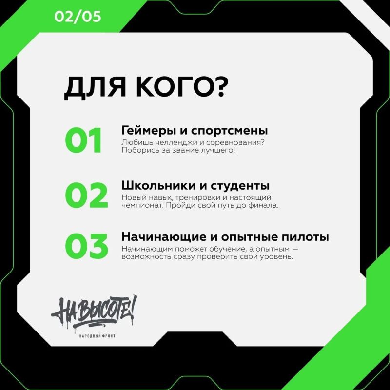 Будь «На высоте»! Покажи свое мастерство управления дроном! Будь «На высоте»! Покажи свое мастерство управления дроном!