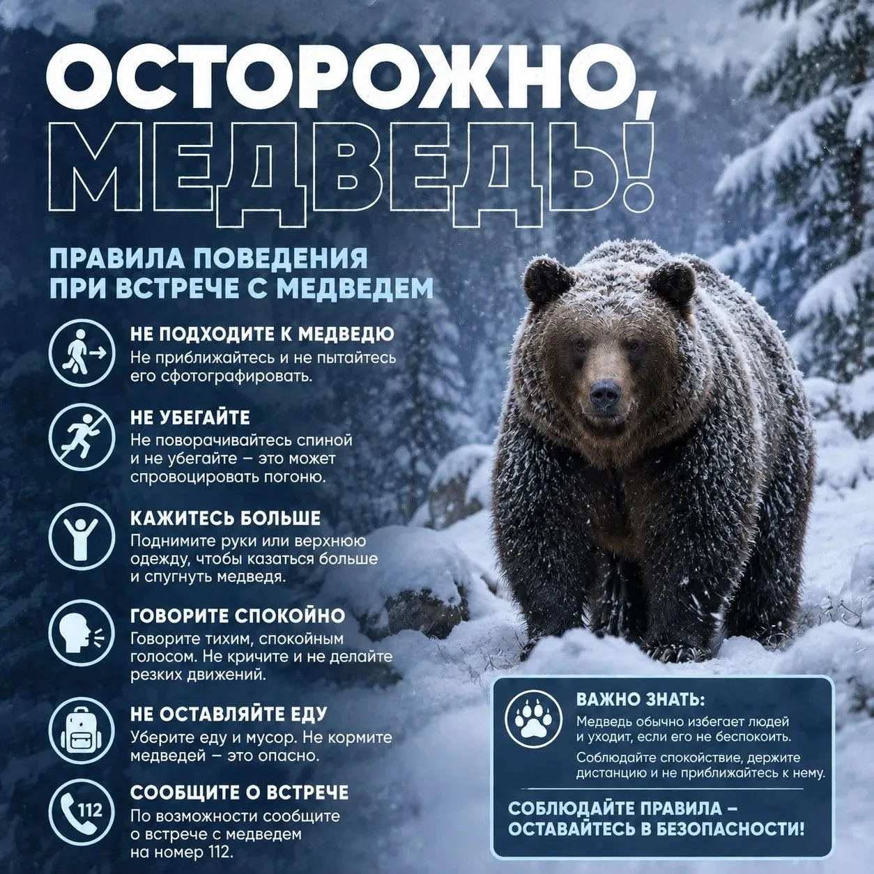 Зима пришла, но расслабляться рано: не все медведи ушли в спячку!