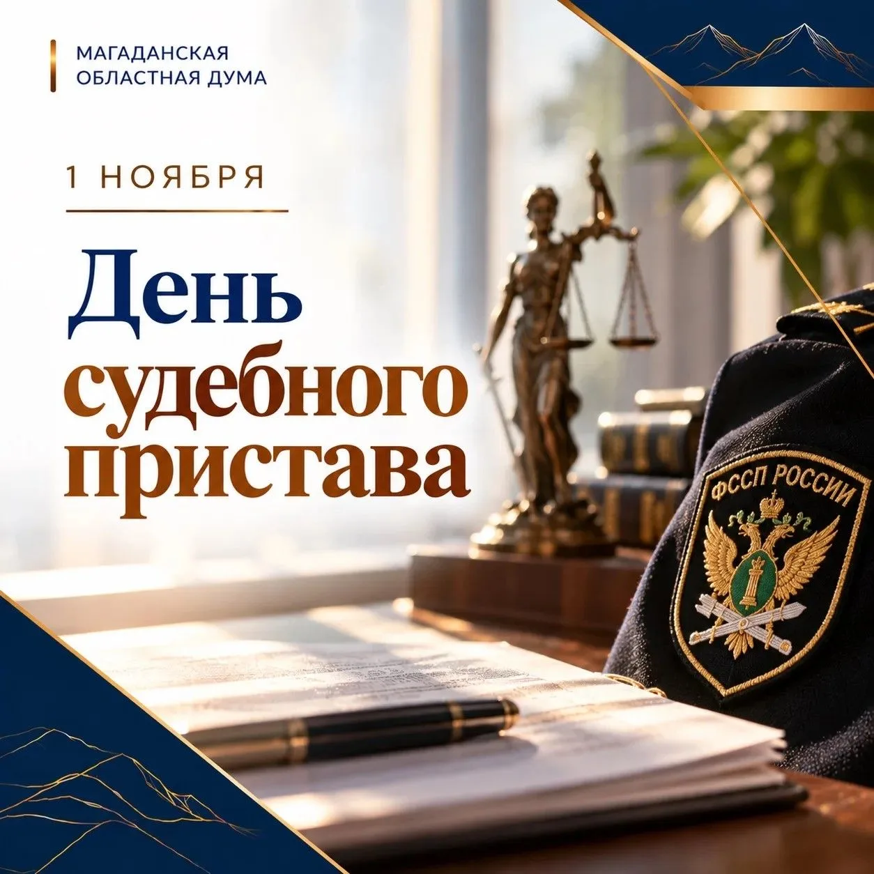 Председатель Магаданской областной Думы Анатолий Широков поздравляет сотрудников и ветеранов службы судебных приставов с профессиональным праздником: